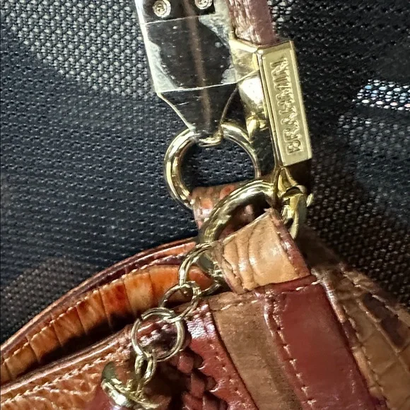 Brahmin Tan Croc-Embossed Leather Tote - Picture 8 of 9